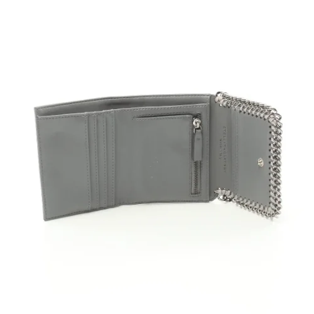 Stella McCartney Pre-owned Leather wallets Gray Dames