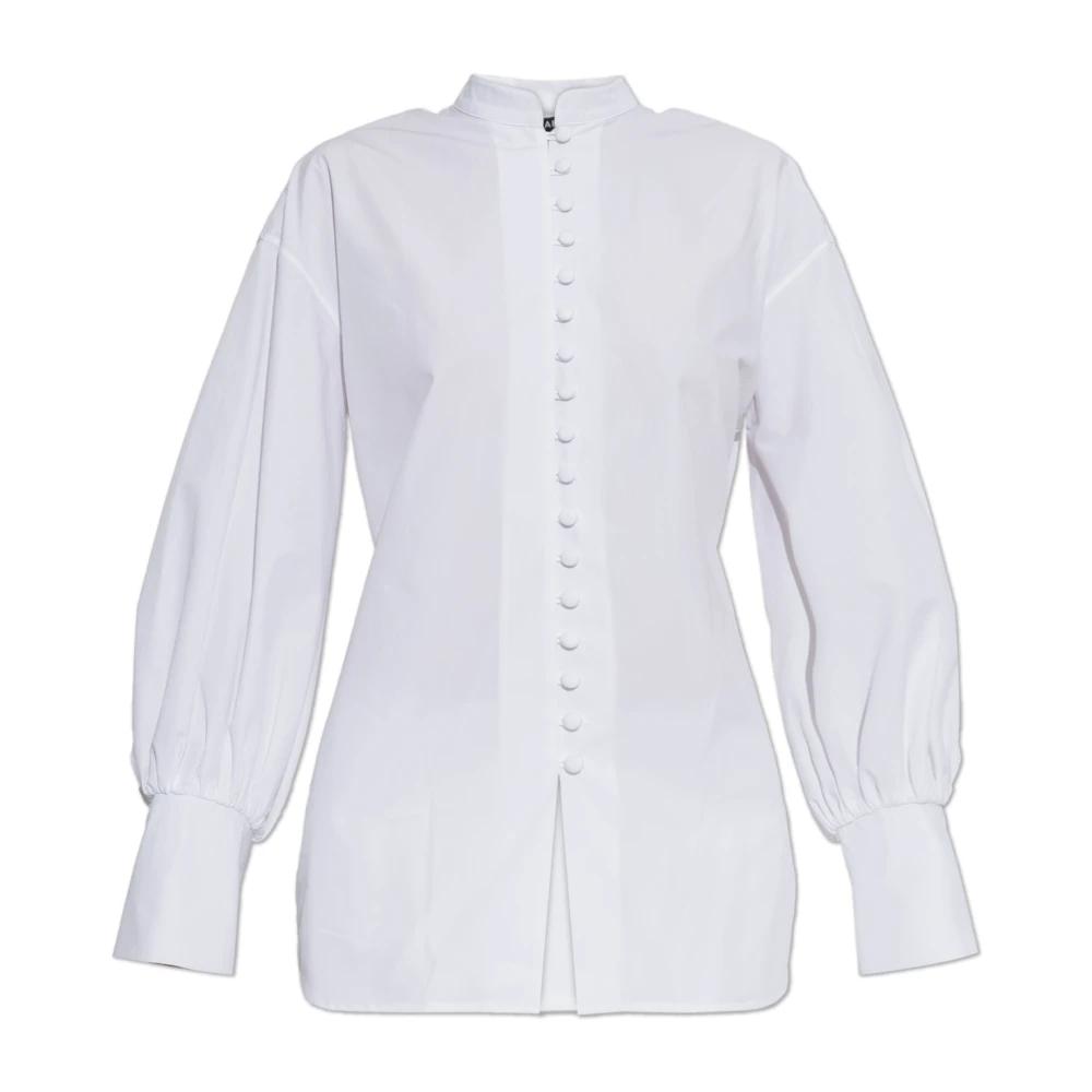 Balmain Donna Bianco Camicia In Cotone - Immagine 2