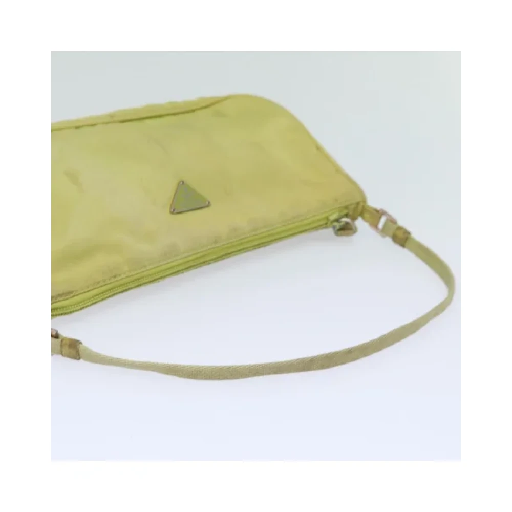 Prada Vintage Pre-owned Nylon prada-bags Yellow Dames