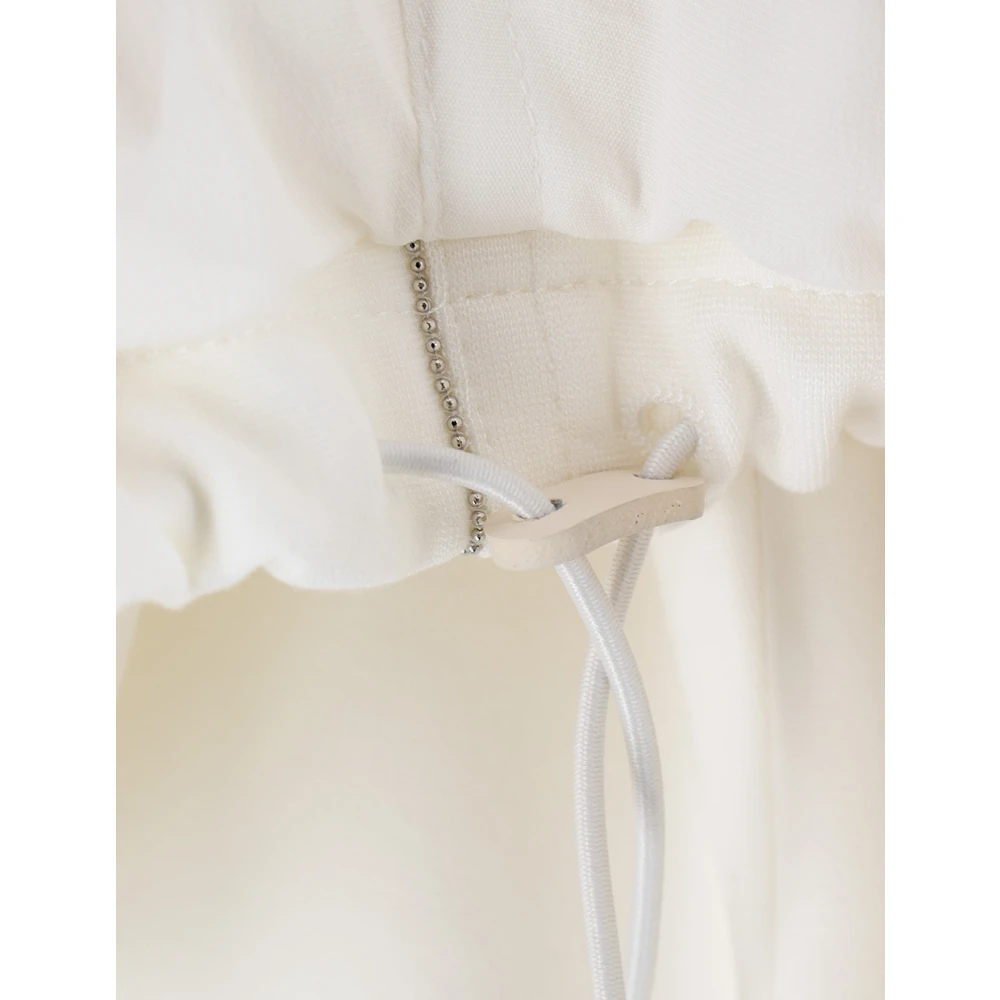 Fabiana Filippi Geknipte Milano Stitch Jas met Juweeldetails White Dames
