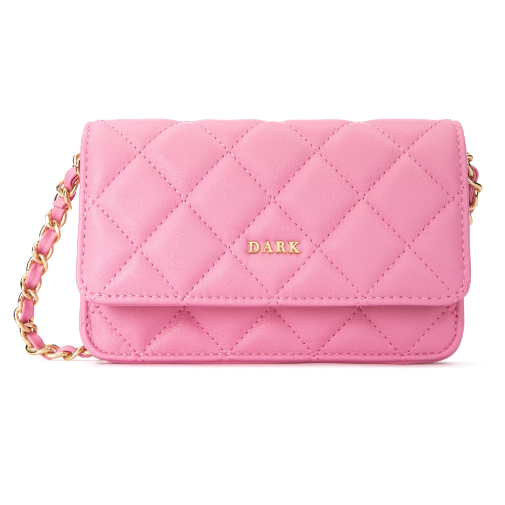 Skinn Quilted Mini Veske Bubblegum Rosa