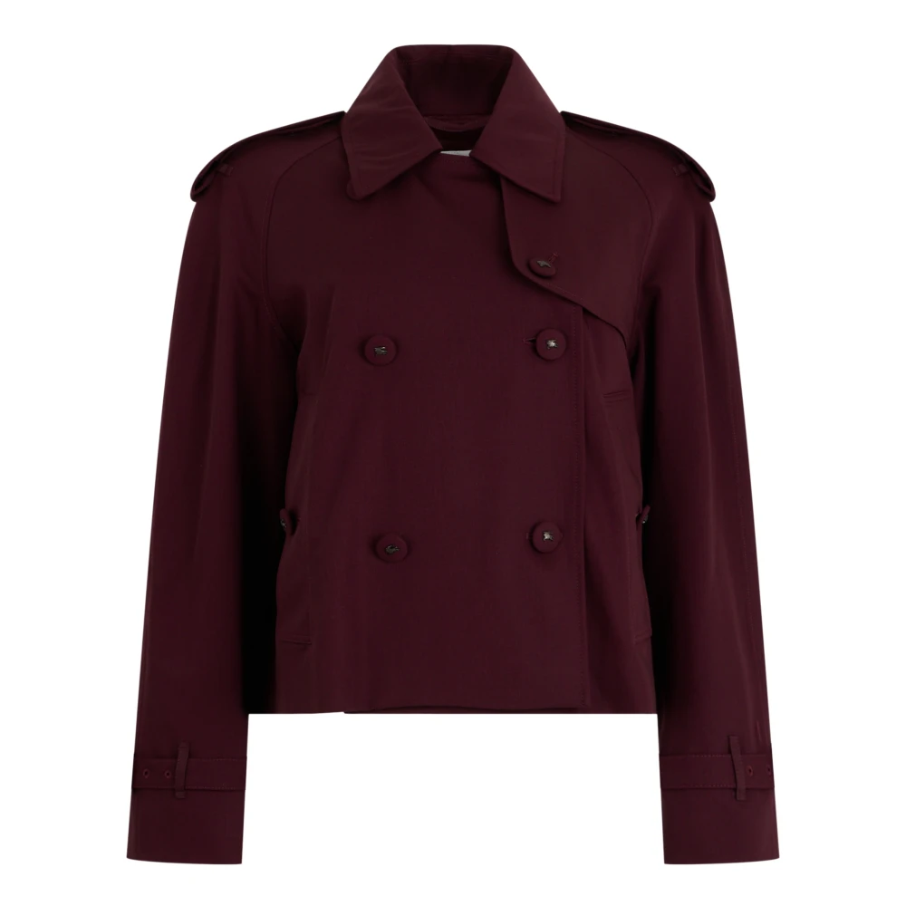Burberry , Damen, Mäntel, Rot, Xs