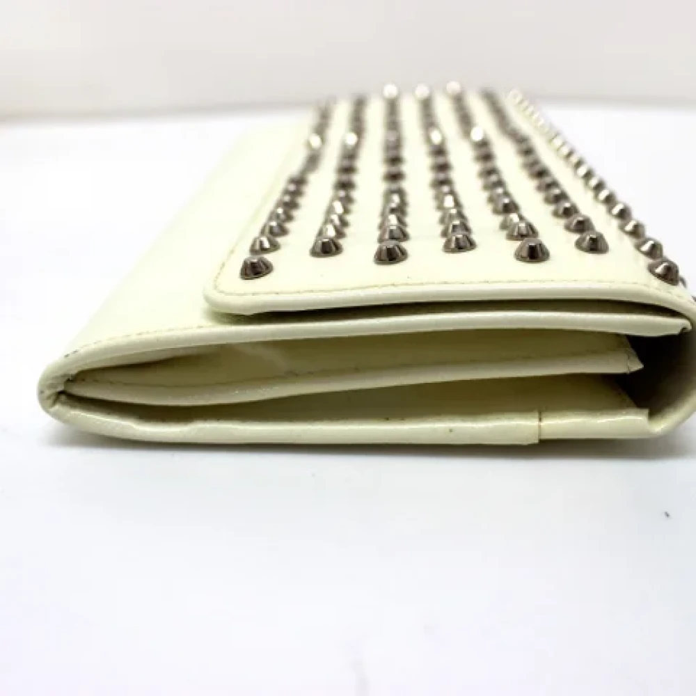 Prada Vintage Pre-owned Leather wallets White Dames