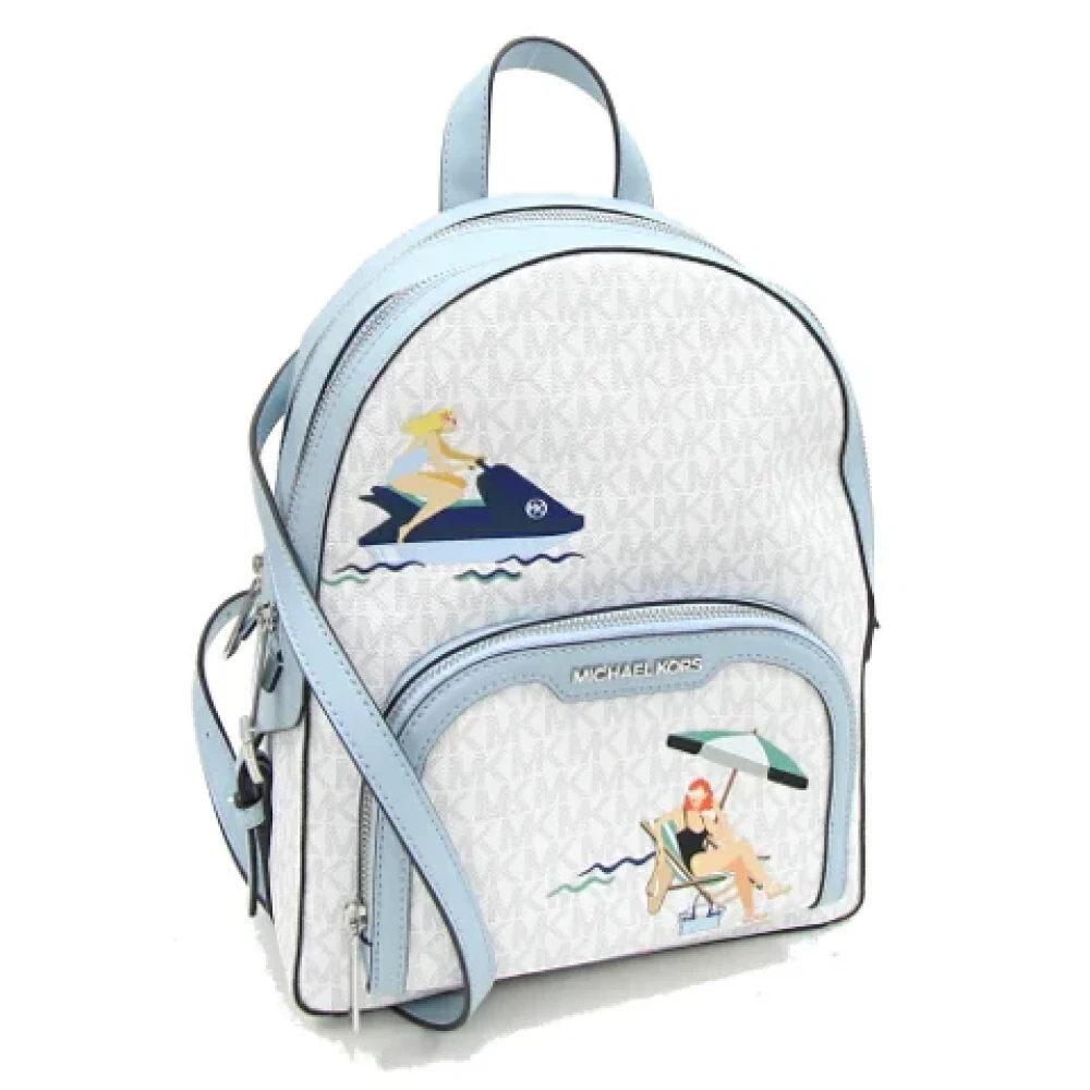 Michael Kors Pre-owned Leather backpacks White Dames