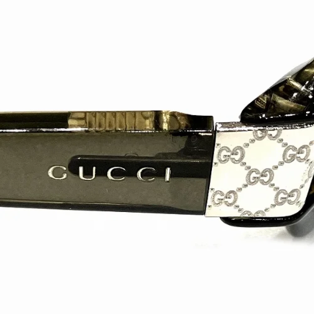 Gucci Vintage Pre-owned Fabric sunglasses Brown Dames