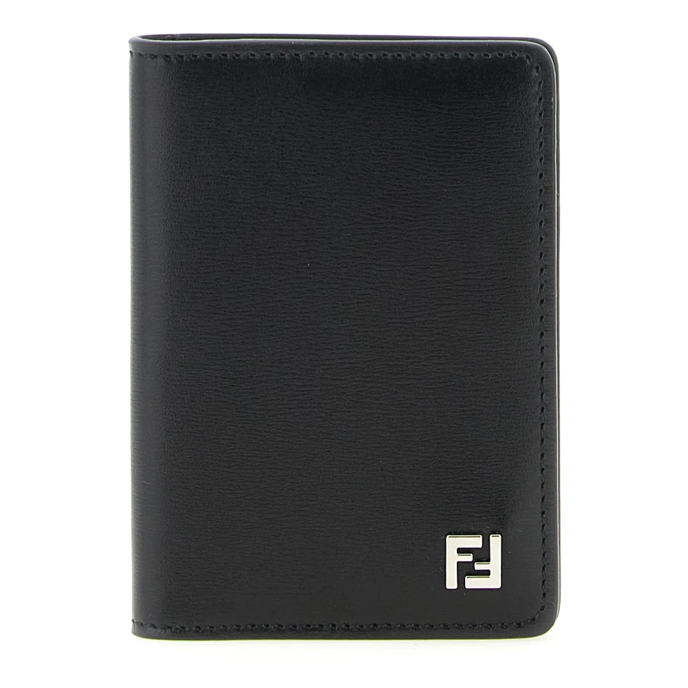 Fendi Men's Black Ff Squared Card Holder - Wallets & Cardholders - One Size - Accessories