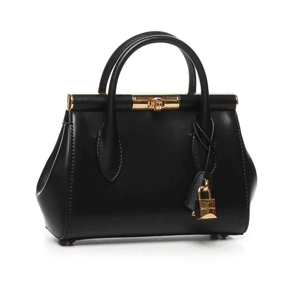 Dolce & Gabbana Zwarte Marlene Leren Schoudertas Black Dames