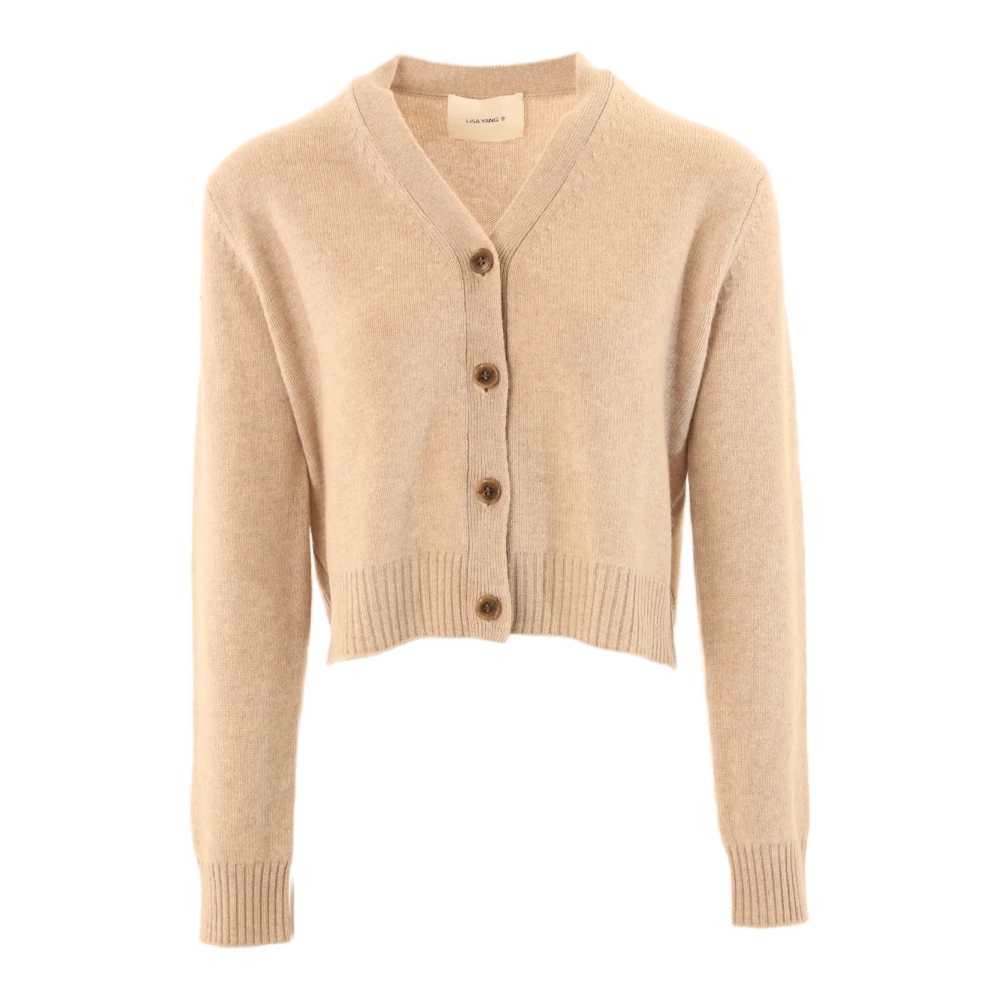 Lisa Yang Cardigans Beige Dames
