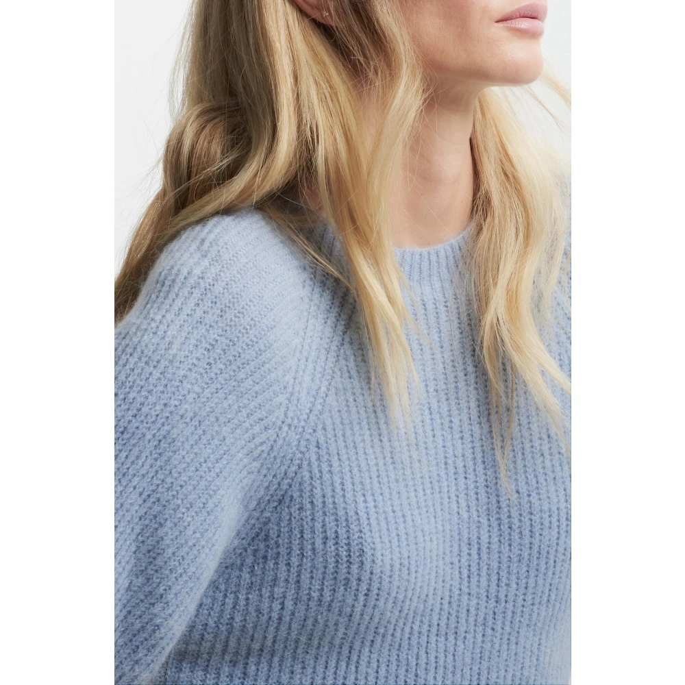 Kocca Gezellige Alpaca Trui Blue Dames