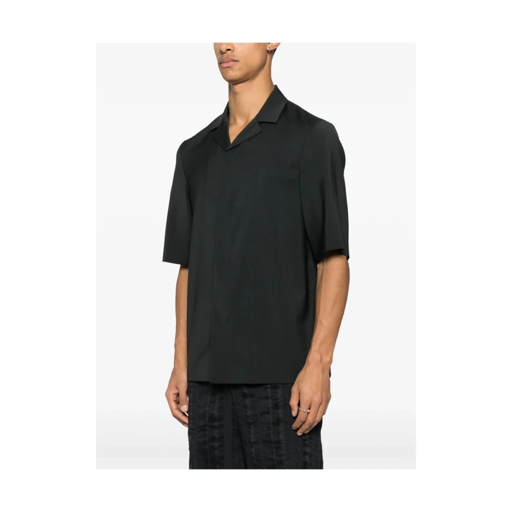 Barena Venezia Donkergrijze Camp Kraag Shirt Gray Heren