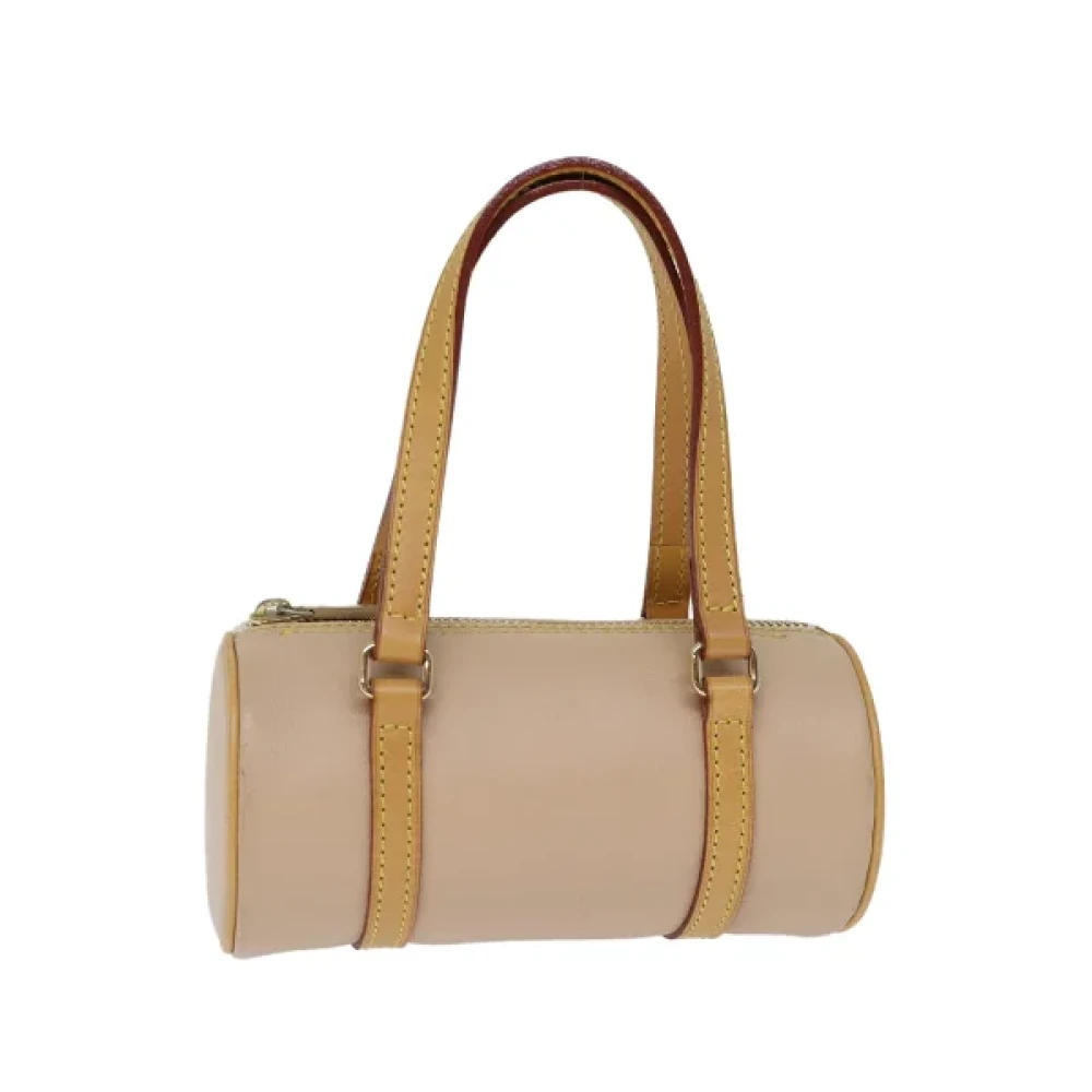Burberry Vintage Pre-owned Leather handbags Beige Dames