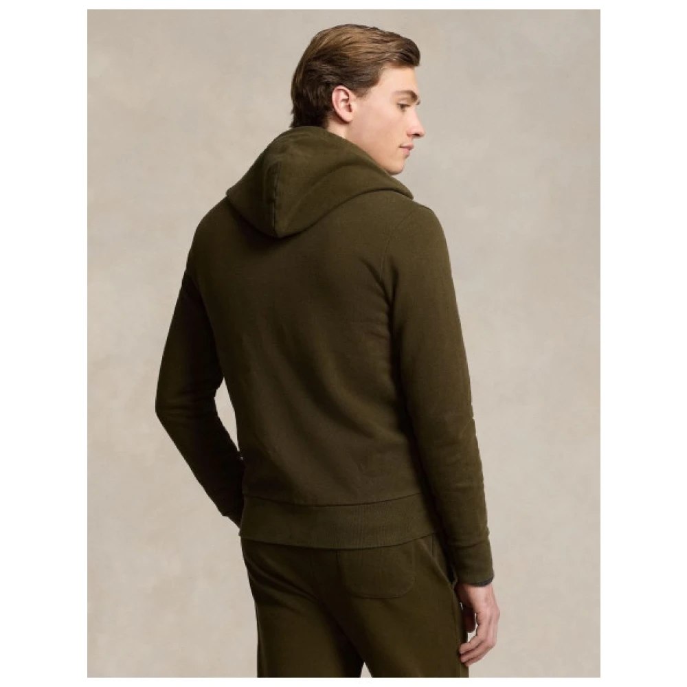 Polo Ralph Lauren Ritssluiting Hoodie met Polo Player Borduurwerk Green Heren