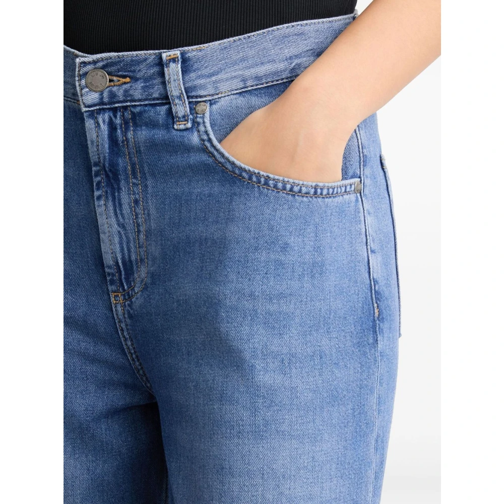 Liu Jo Hoge Taille Denim Jeans Blauw Blue Dames
