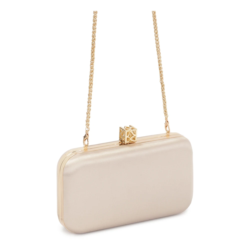 Kazar Beige clutch tas met opvallende sluiting Beige Dames
