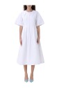 robe-midi-en-popeline-blanche