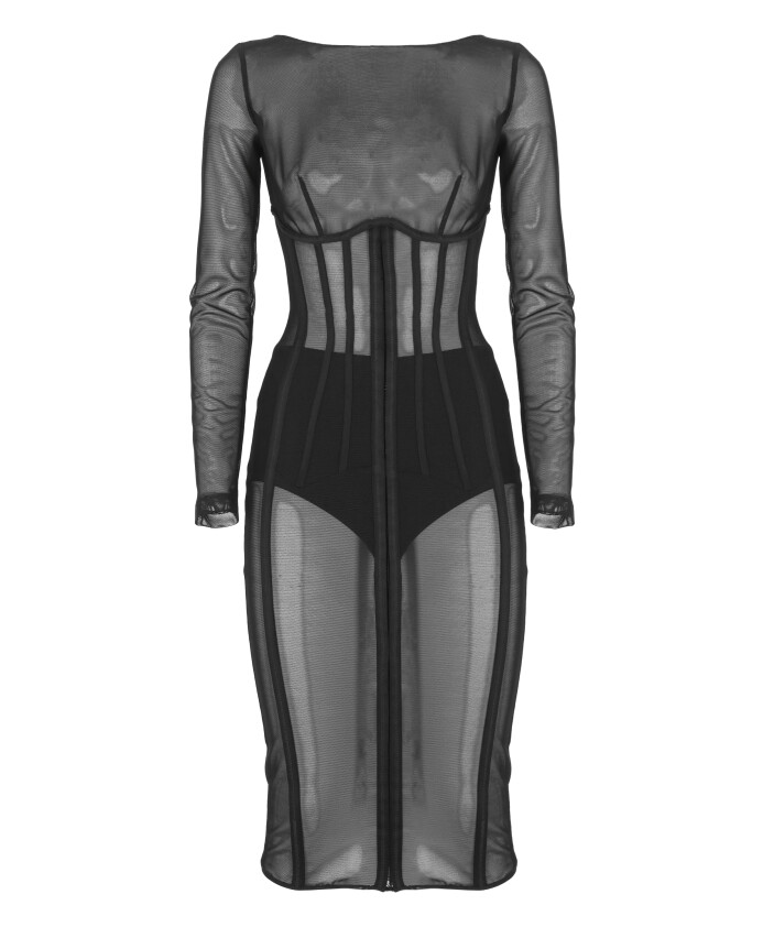 robe-en-tulle-noire-a-manches-longues