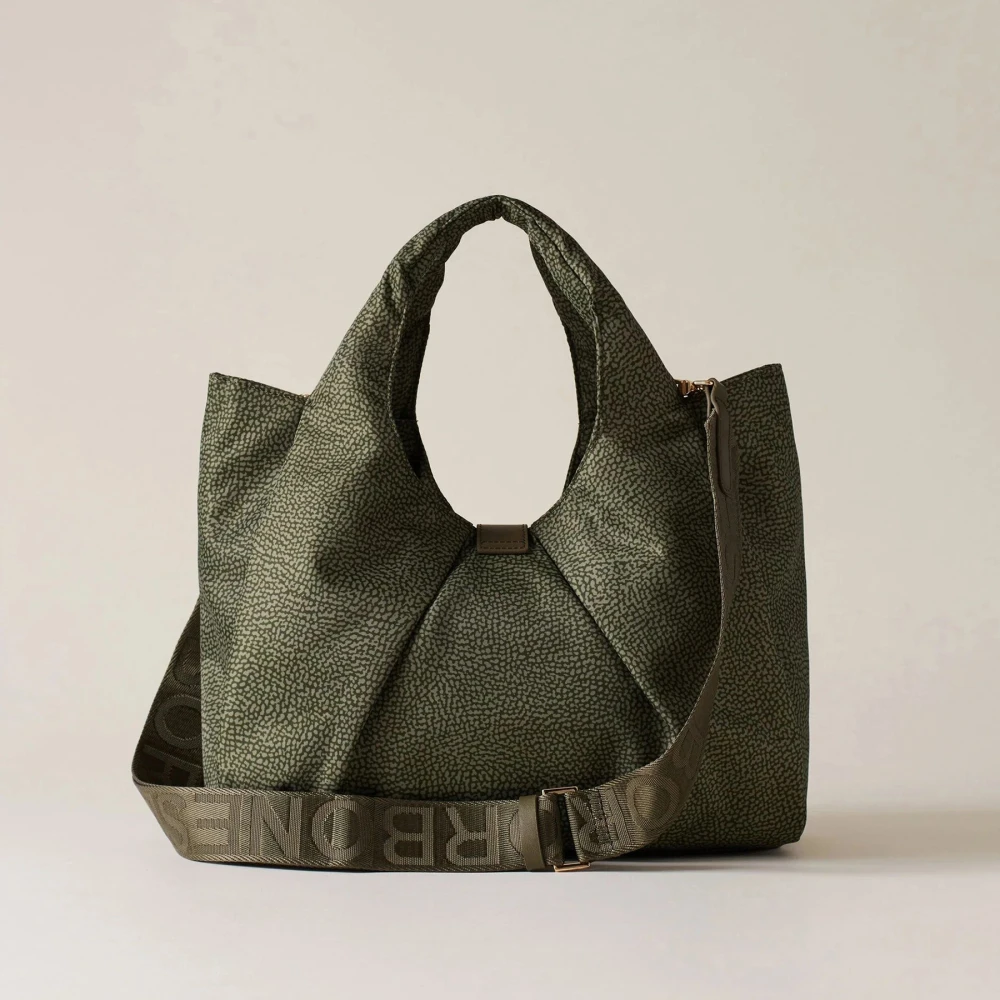 Borbonese Groene Hobotas met Dubbele Plooi Green Dames