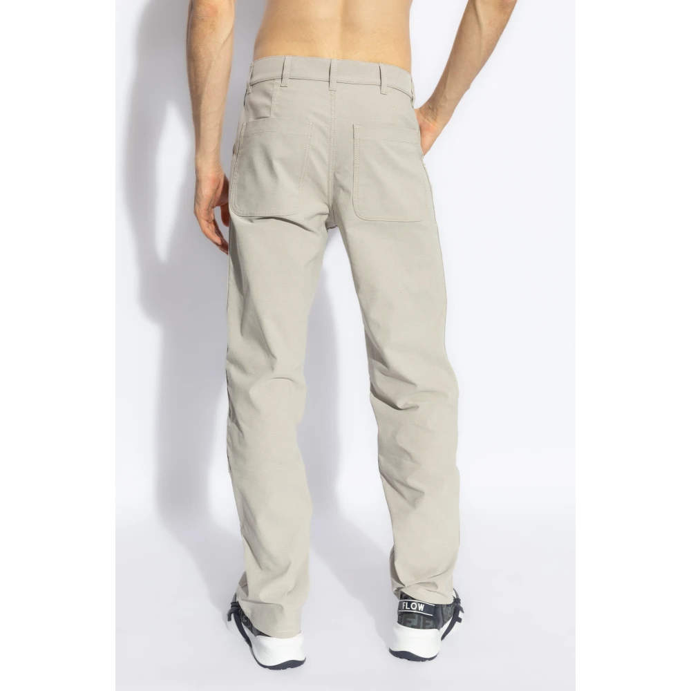 Salvatore Ferragamo Straight-leg broek Gray Heren