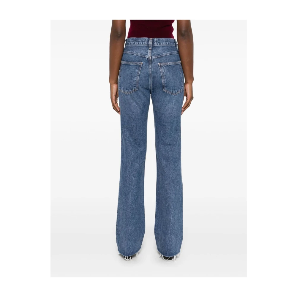 Agolde Stijlvolle Leena Placebo Jeans Blue Dames