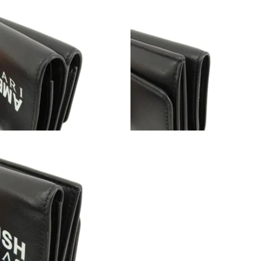 Bvlgari Vintage Pre-owned Leather wallets Black Dames