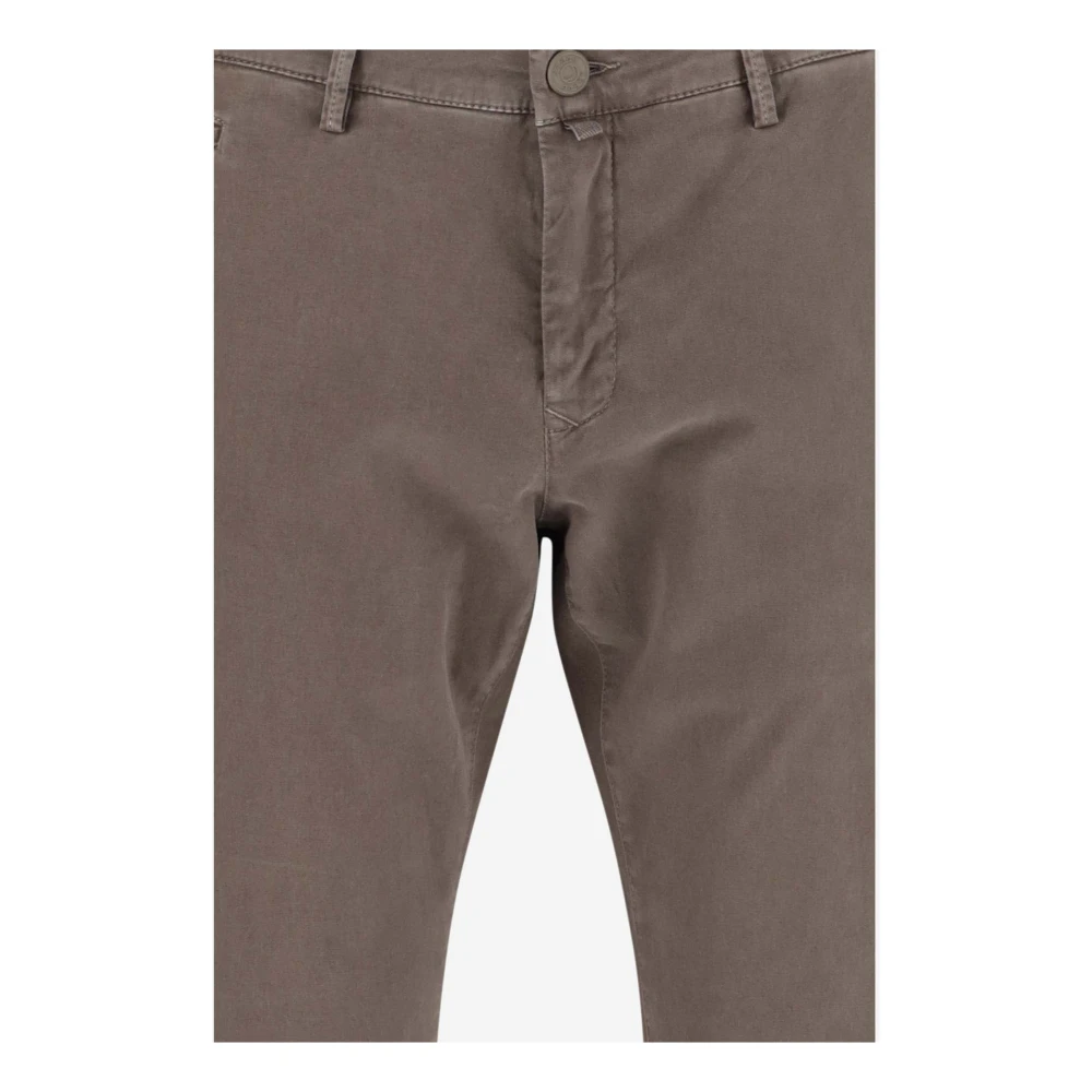 Jacob Cohën Slim Fit Beige Stretch Katoenen Broek Brown Heren