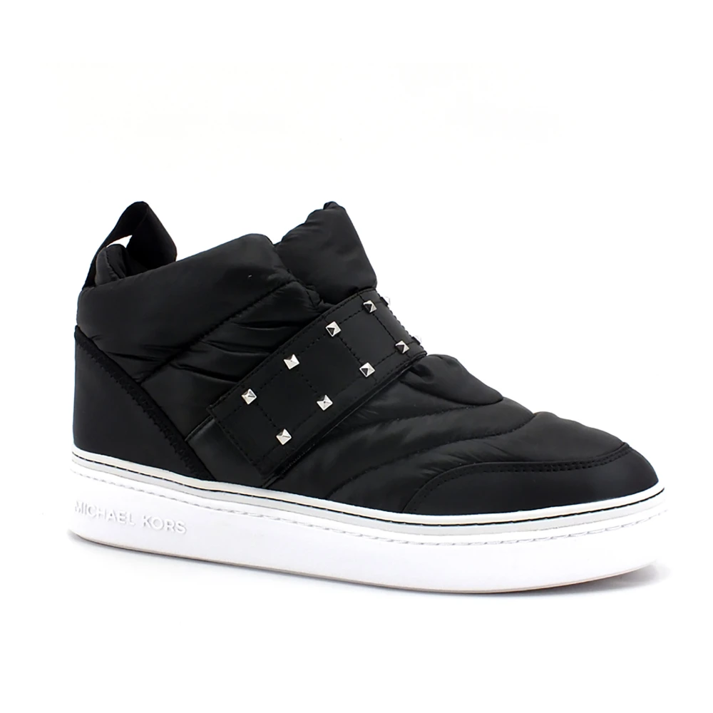 Michael Kors Stirling Embellished Quilted High-Top Sneaker Dames Schoenen Zwart