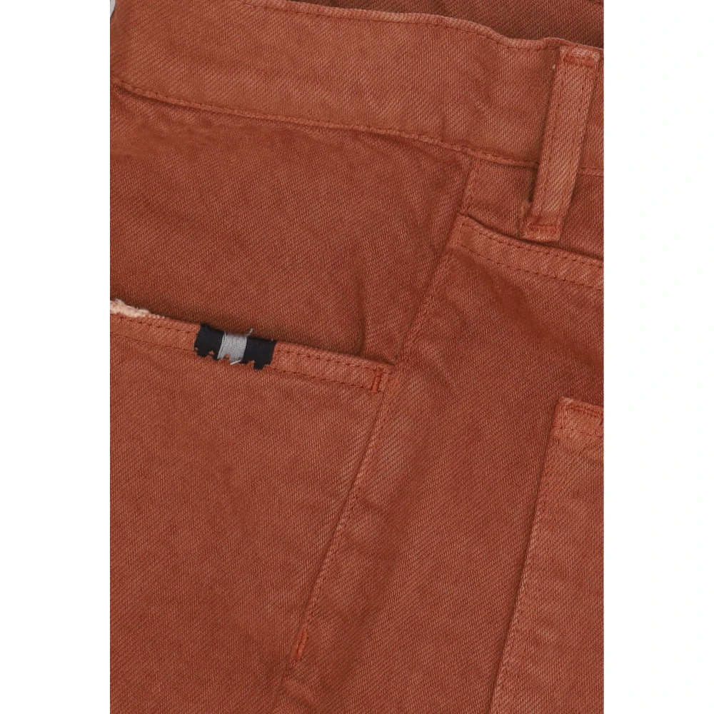 Amish Donker Beige Slim Fit Jeans Brown Heren