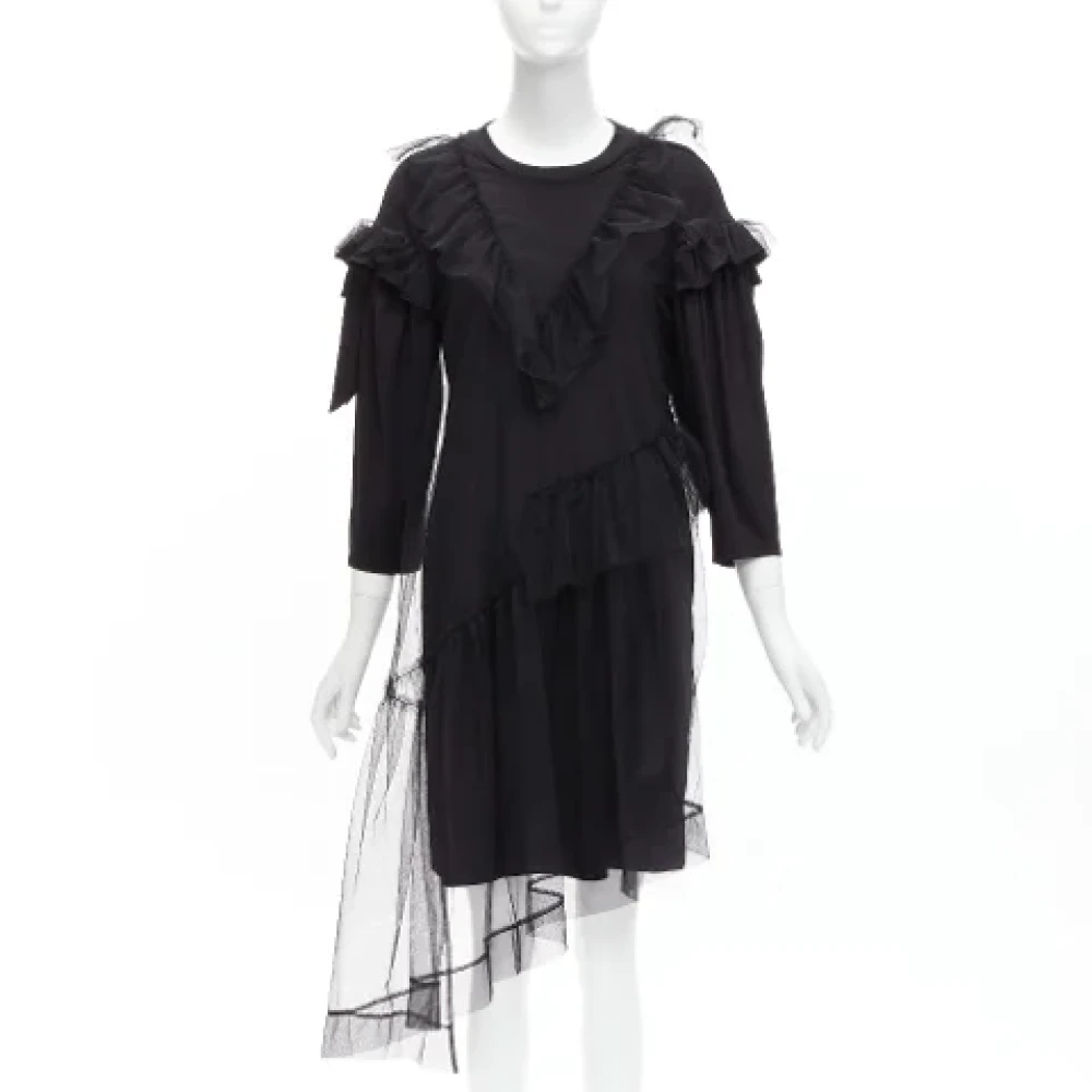 Simone Rocha Pre-owned Cotton dresses Black Dames