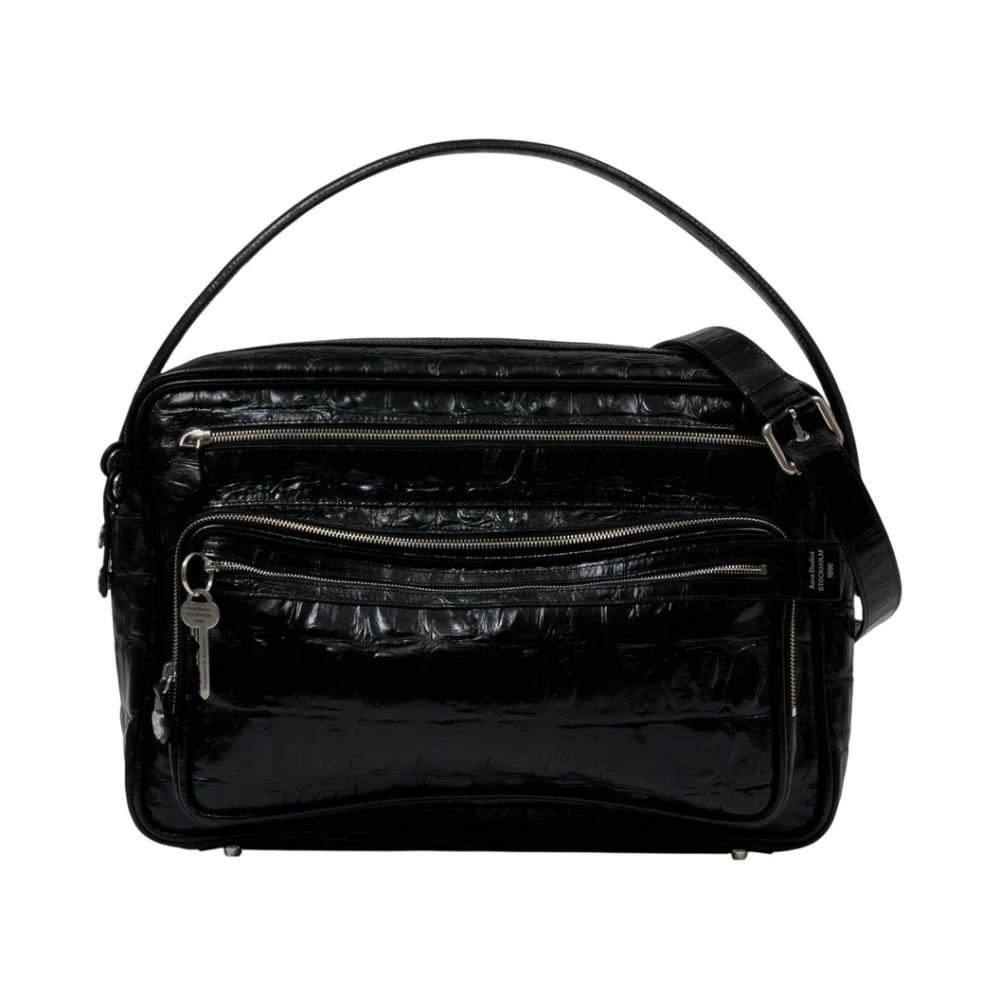 Acne Studios Women's Black Handbags, One Size, Camero Camera Shoulder Bag