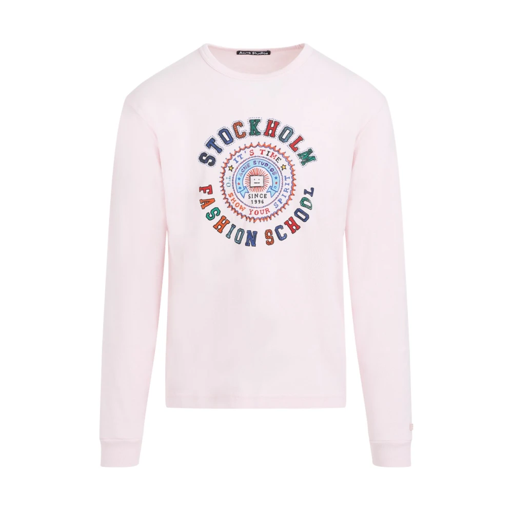 Acne Studios Roze & Paarse Longsleeve T-shirt Pink Heren