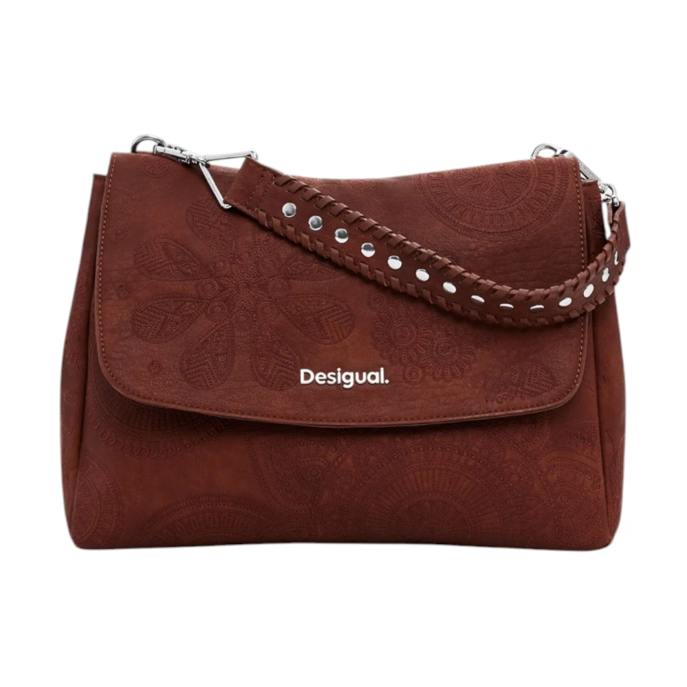 Desigual Lente Zomer Middelgrote Dames Tas Collectie Brown Dames