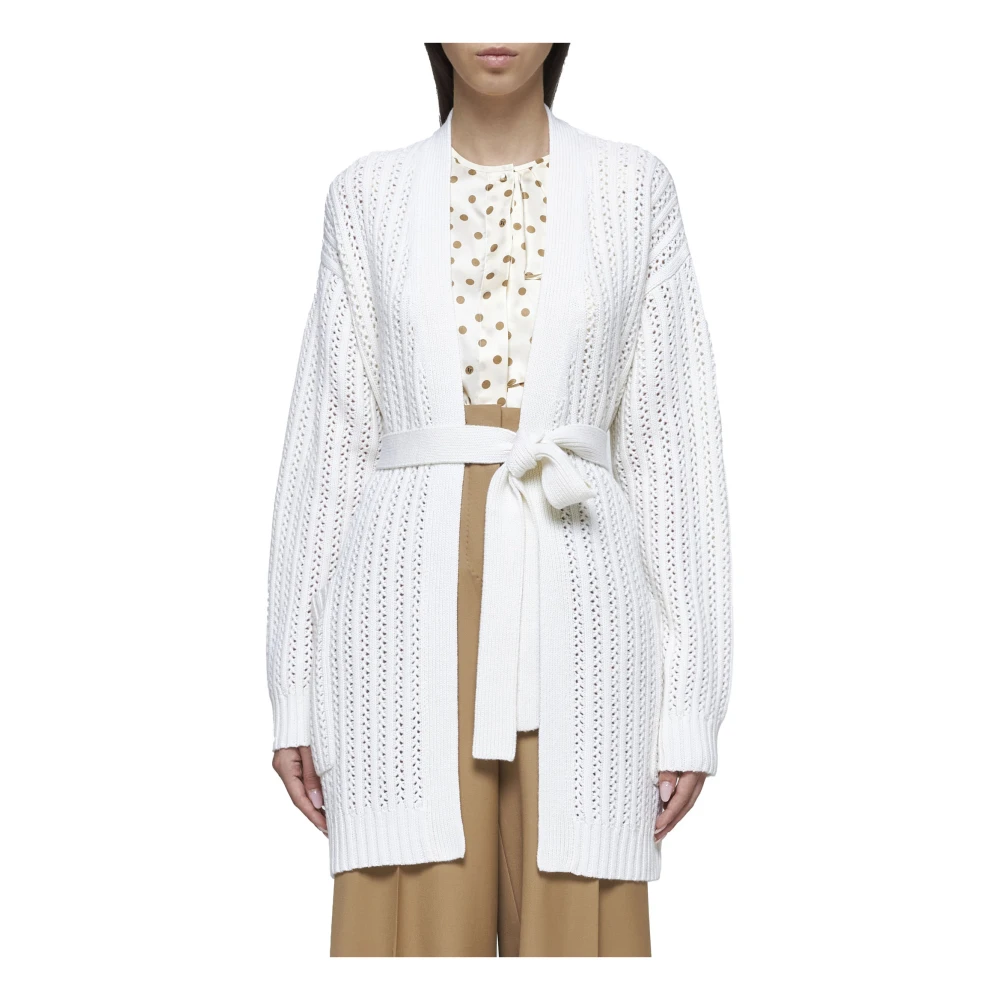 Max Mara Balzac Gehaakte Vesten White Dames