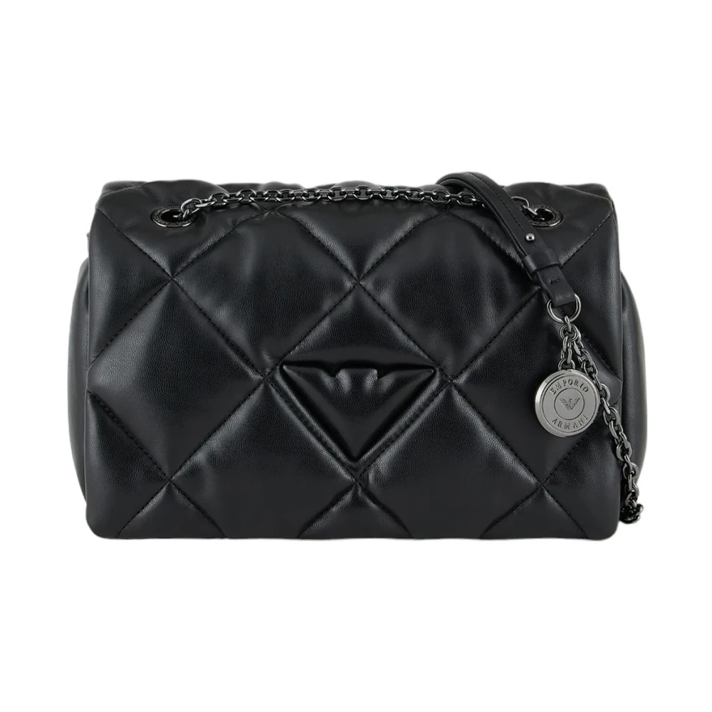 Emporio Armani Schoudertas in zwart Black Dames