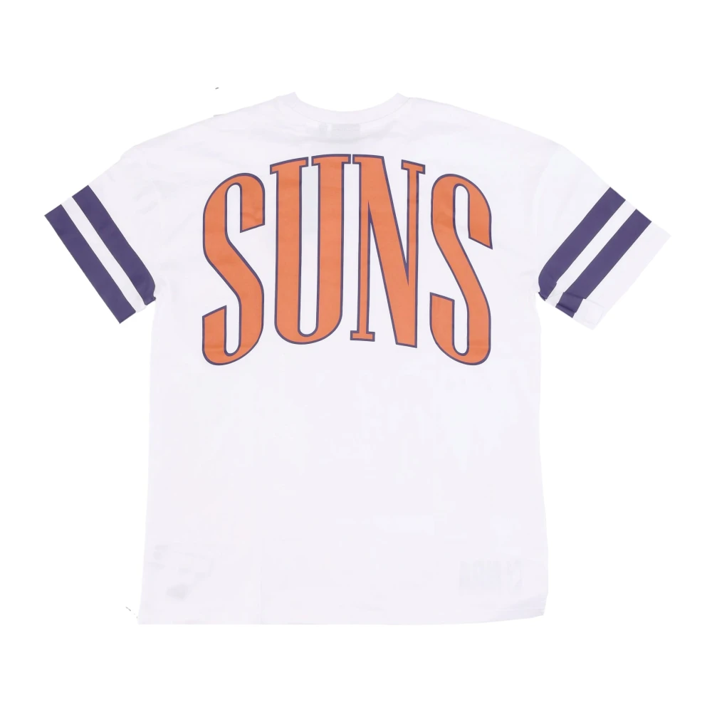 new era NBA Arch Grafische Tee Wit Oranje White Heren