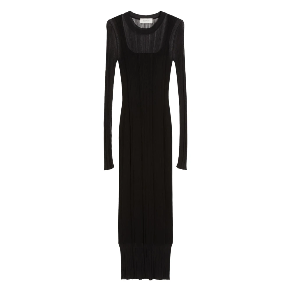 Max Mara Women's Black Abito In Maglia - Maxi Dresses - Xs - Dresses