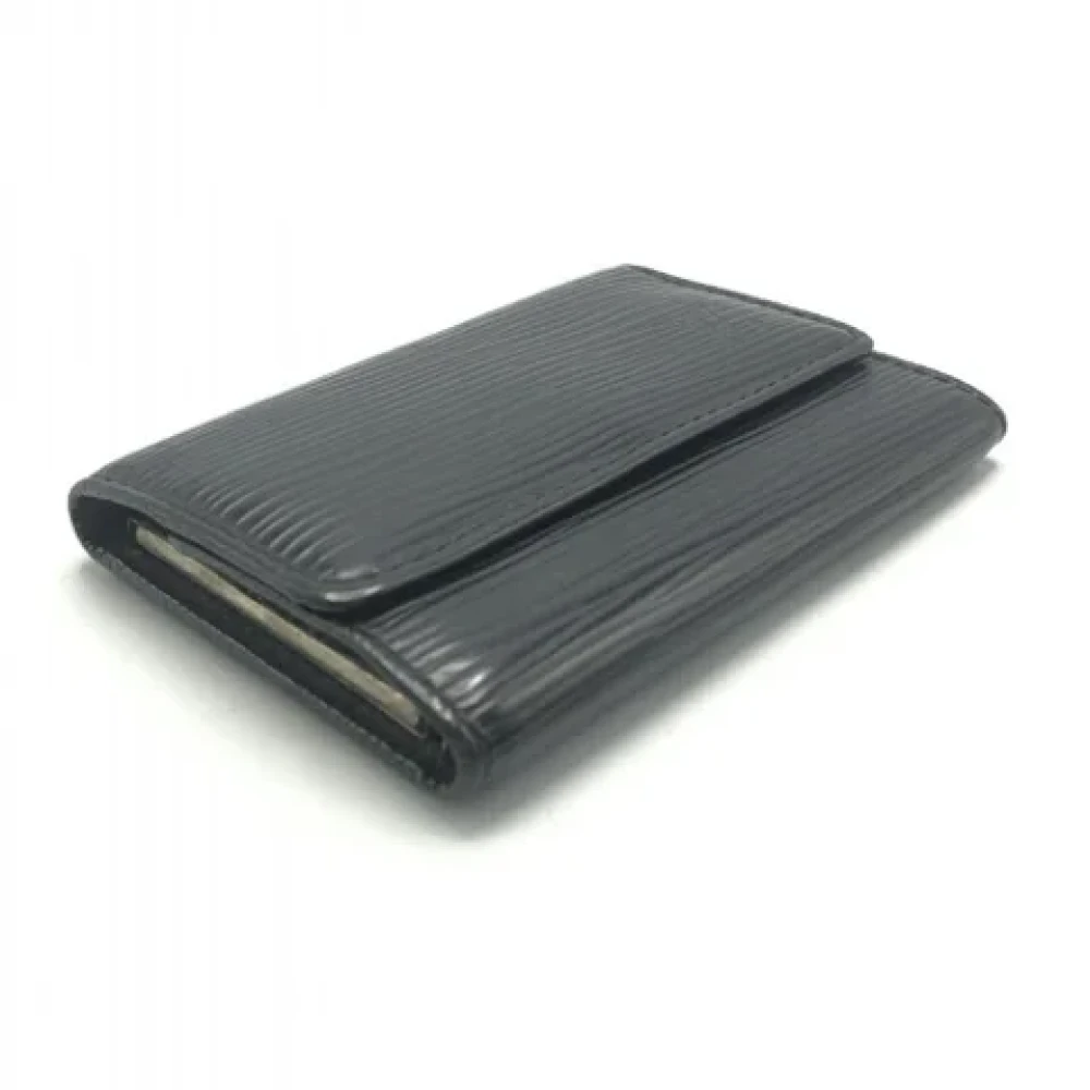 Louis Vuitton Vintage Pre-owned Leather key-holders Black Dames