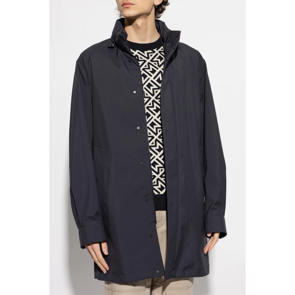 Moncler Tweelaagse jas Lanche Blue Heren