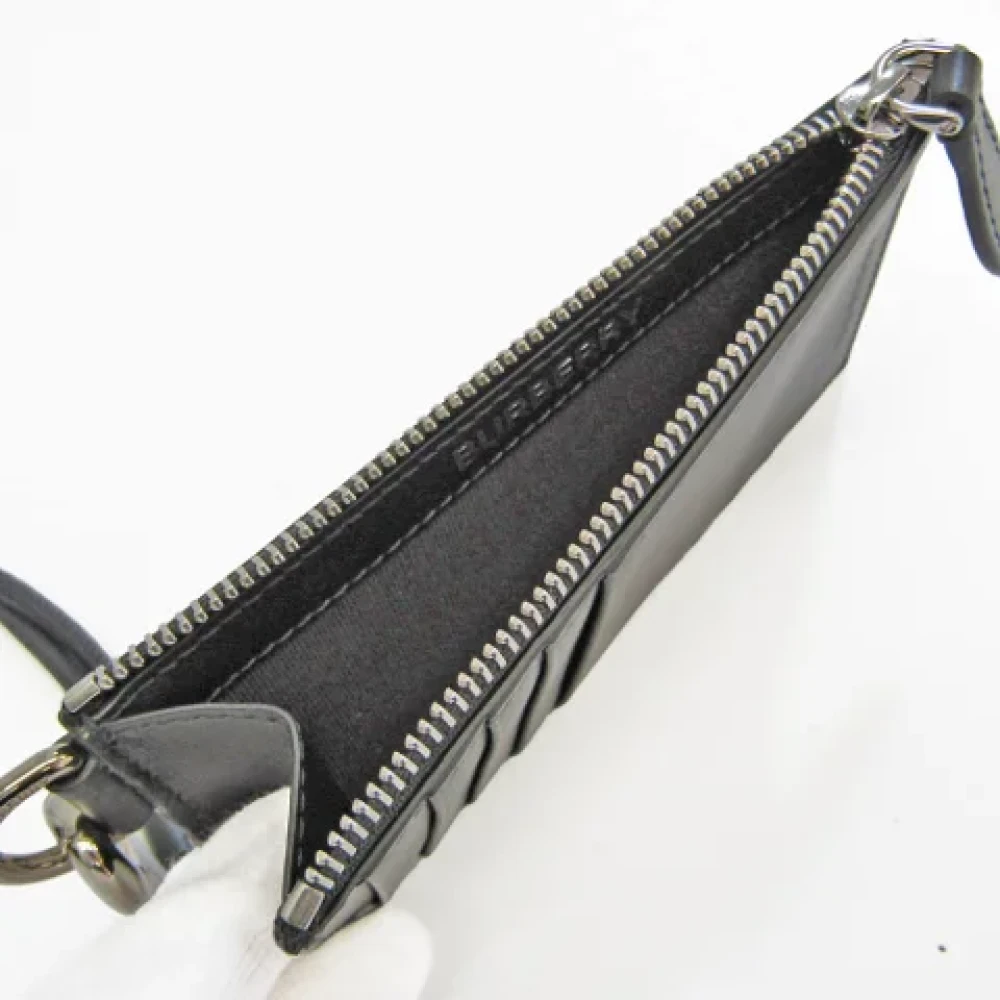 Burberry Vintage Pre-owned Leather wallets Black Dames