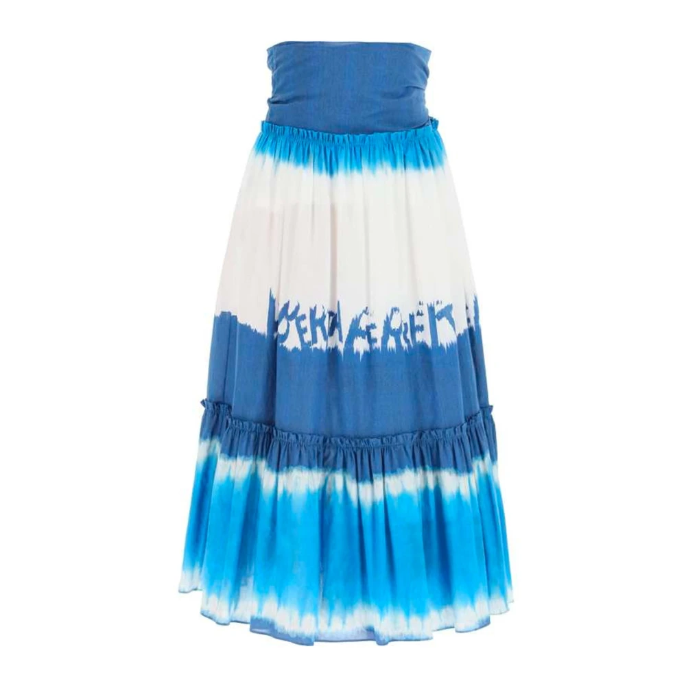 Alberta Ferretti Women's Multicolor Tie Dye Midi Skirt - Midi Skirts - L - Skirts