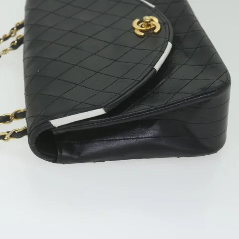 Chanel Vintage Pre-owned Leather shoulder-bags Black Dames