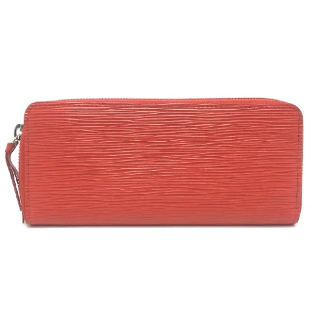 Louis Vuitton Vintage Pre-owned Leather wallets Red Dames