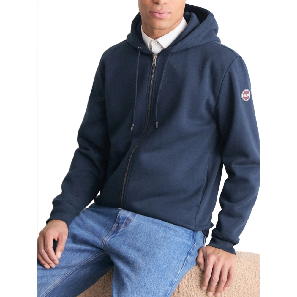 Colmar Blauwe Zip Hoodie Sweater Blue Heren