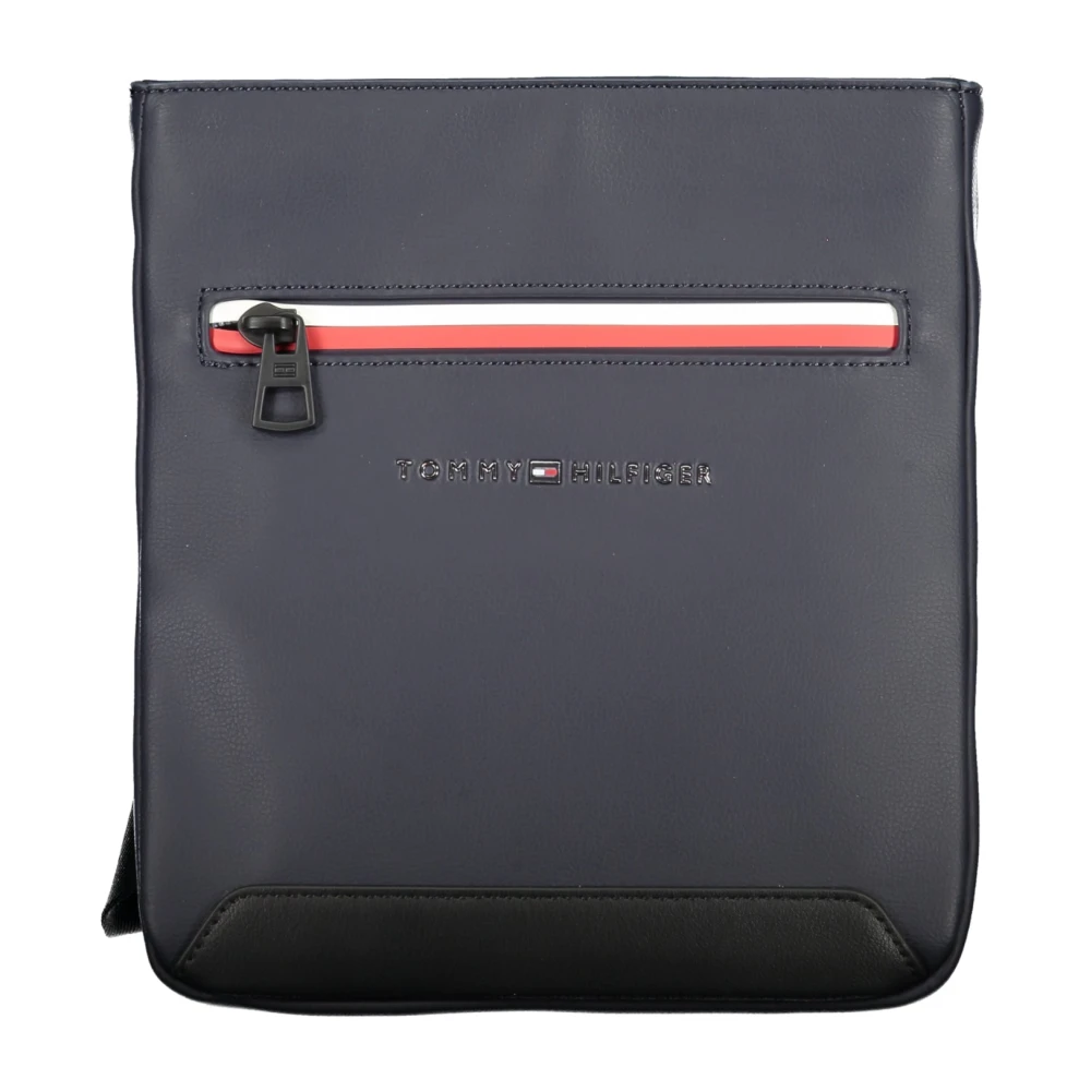 Tommy Hilfiger Blauwe Heren Schoudertas Contrast Details Blue Heren