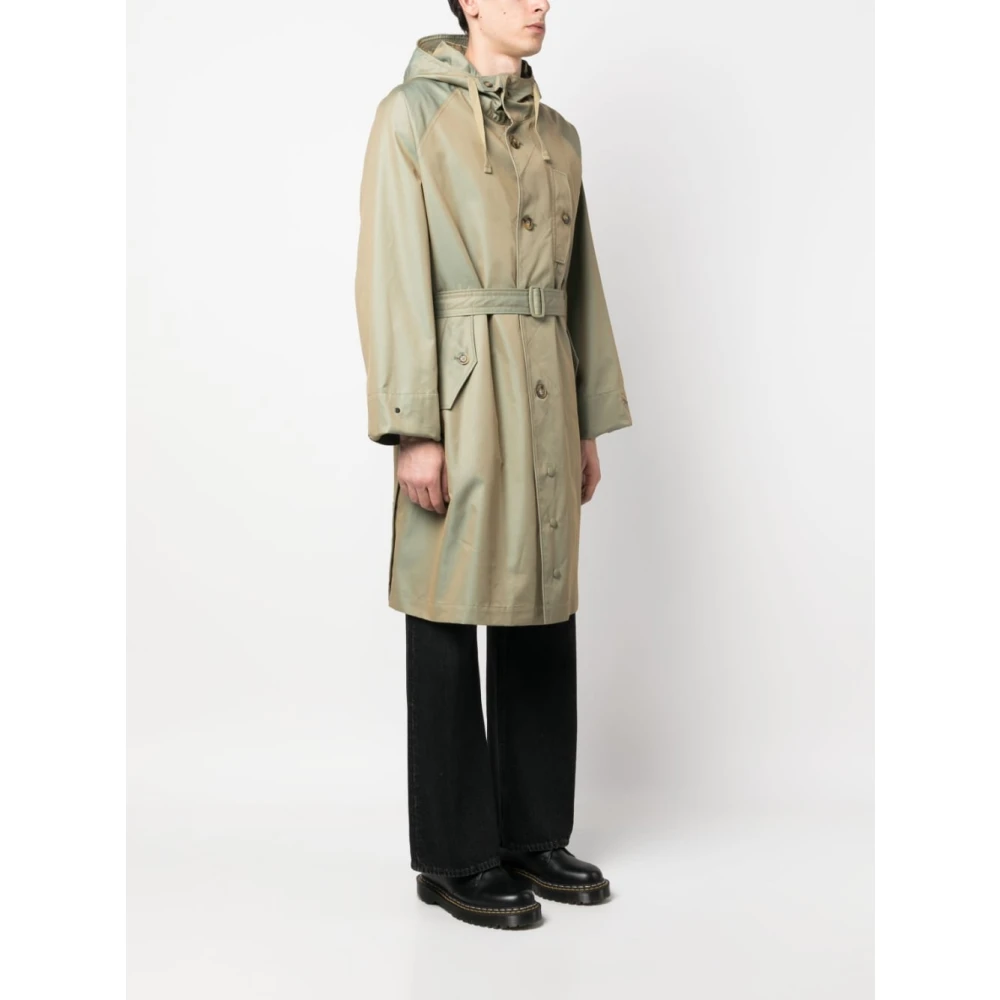 Baracuta Groene Jassen met Capuchon en Zakken Green Heren