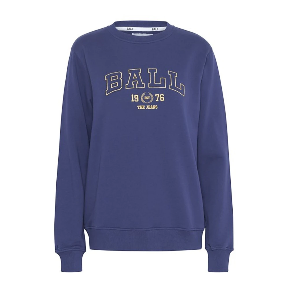 Ball Ocean Sweatshirt met geborduurd logo Blue Dames