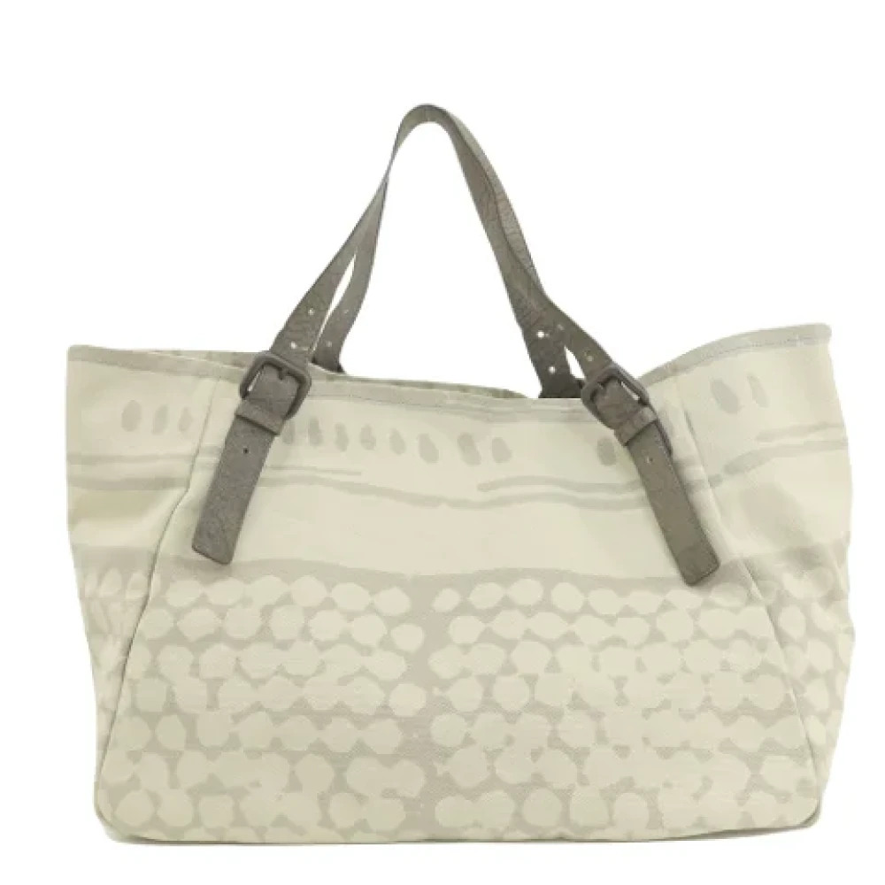 Bottega Veneta Vintage Pre-owned Canvas totes Beige Dames