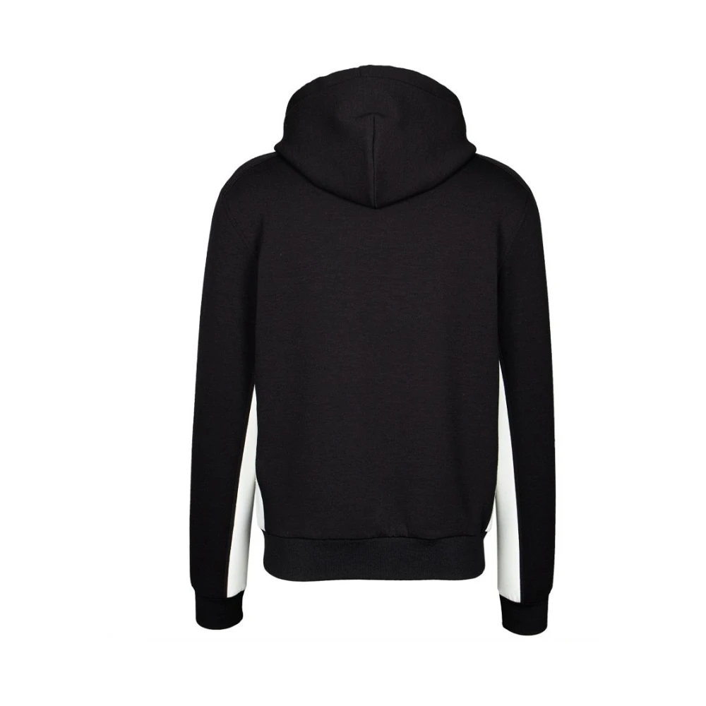 Karl Lagerfeld Zwarte sportjas met contrasterende accenten Black Heren