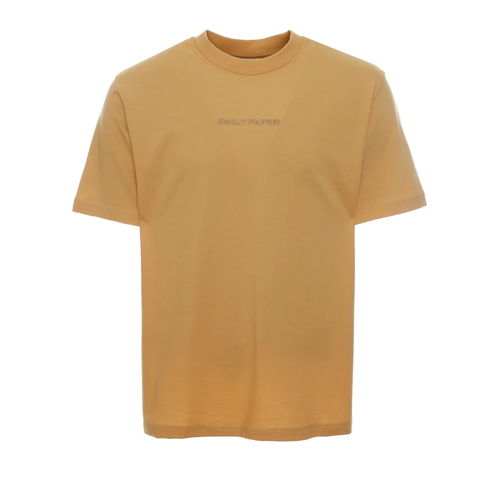 Daily Paper Logo T-shirt Casual Stijl Yellow Heren