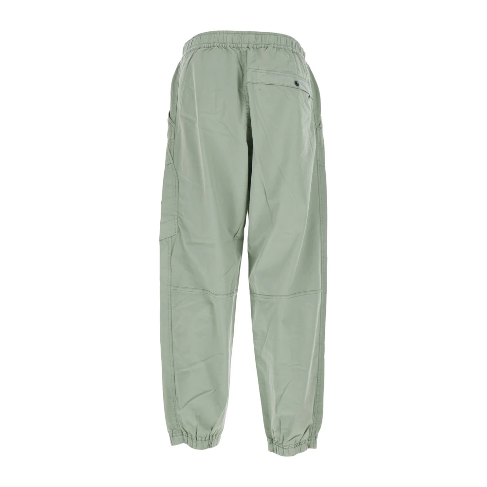 Stone Island Groene katoenen broek met afneembaar kompas Green Heren