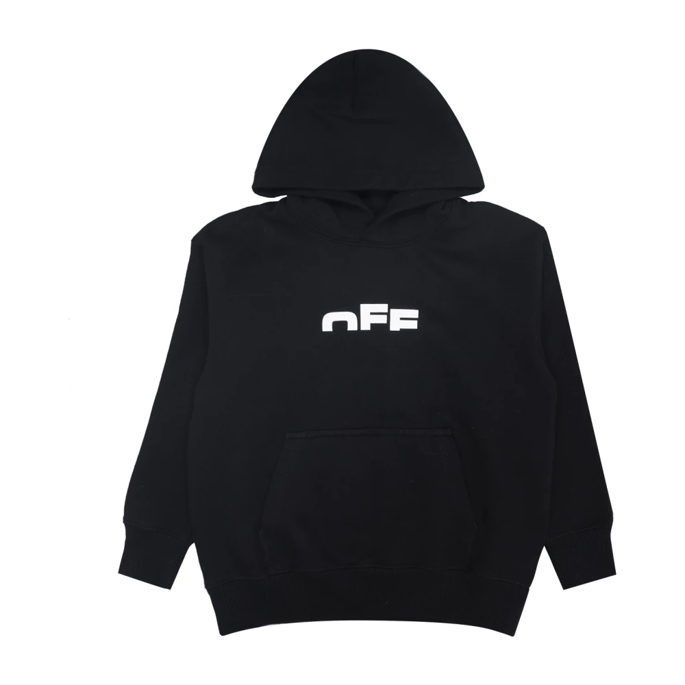 Off White Boys Black Type Logo Hoodie - Kids Sweatshirts - 6 Y - Kids